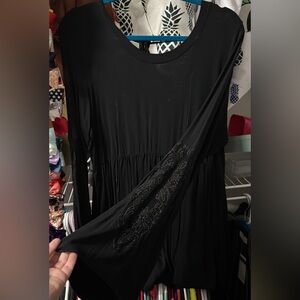 Elegant Black Long Sleeve top